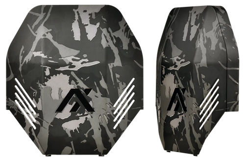 AXIL MX Plate Polymer Over the Head Black Camo - MXPLTBC