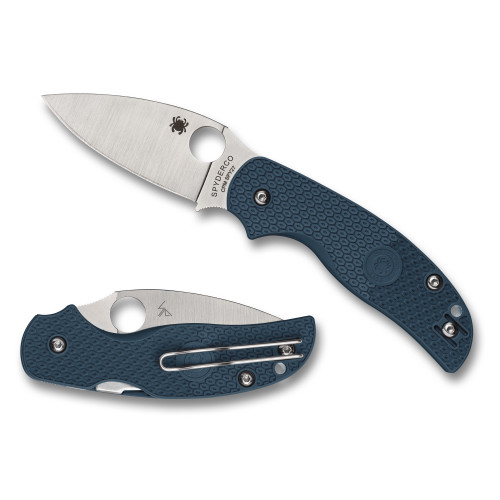 Spyderco Sage 5 Lightweight 3" Blue Knife - C123PCBL