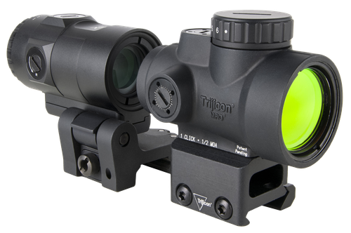 Trijicon MRO SD Patrol Black 1x 25mm 2 MOA Red Dot Reticle Full Co-Witness Mount