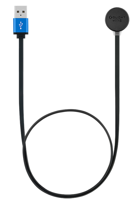 Olight MCC1A Charging Cable Black For S1RII/S2RII Baton3/Pro Perun - MCC-1ABLACK