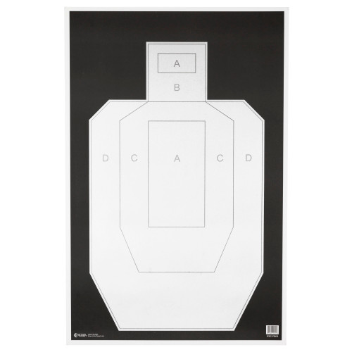 Action Target IPSC Pbkb Paper 100 Pack Targets - IPSC-PBKB-100