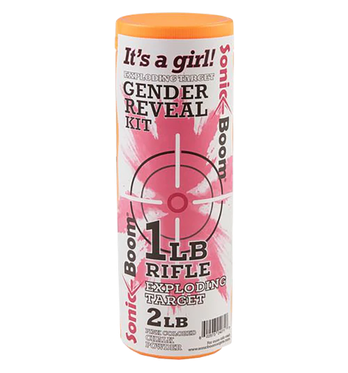 Sonic Boom/jerent Gender Reveal Kit Rifle Firearm 1 lb Girl