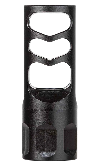 TAPCO Self Timing Muzzle Brake Black Nitride Steel 5/8"x24 Threads 30 Cal - TAP22046
