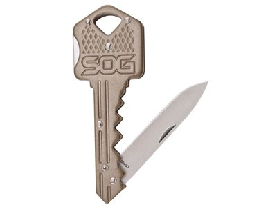 SOG Knives & Tools Key Knife Brass 1.5" - SOG-KEY102-CP