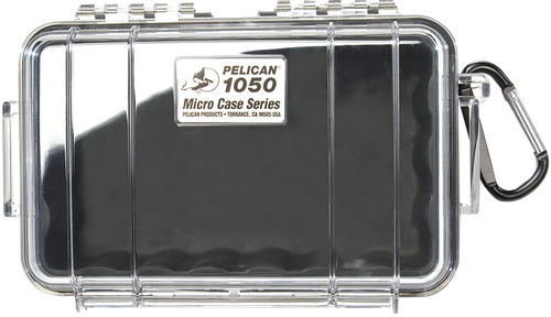 Pelican Micro Case Black/Clear Polycarbonate 7.99" Long