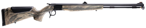 CVA Optima 50 Cal 26" Black Nitride Fluted Barrel, Drilled & Tapped Steel Receiver, Fixed Realtree Legacy Synthetic Stock, Fiber Optic Sights