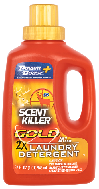 Wildlife Research Scent Killer Gold Laundry Detergent Odor Eliminator Odorless 32oz Bottle