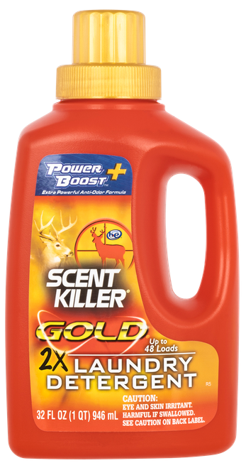Wildlife Research Scent Killer Gold Laundry Detergent Odor Eliminator Odorless 32oz Bottle