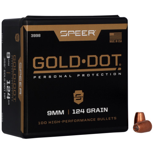 Speer SPR Gold Dot .355 124gr HP 100-Count