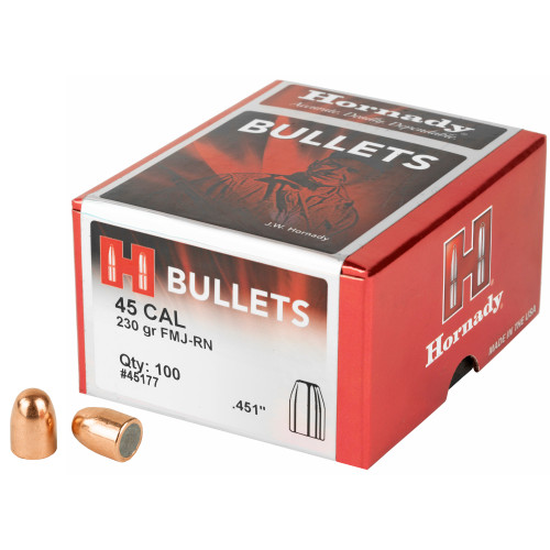 Hornady Hrndy Fmj-Rn 45CAL .451 230gr 100-Count
