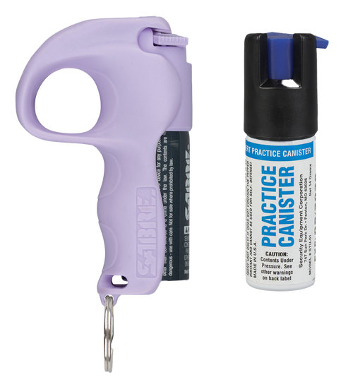 Sabre Quick Grip Pepper Spray Range 12ft 0.54oz Lavender Canister