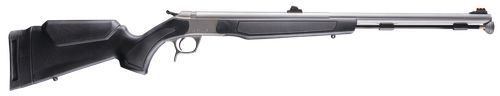 CVA Optima 50 Cal 26" Stainless Fluted Barrel Drilled & Tapped Steel Receiver Fixed Black Synthetic Stock Fiber Optic Sights