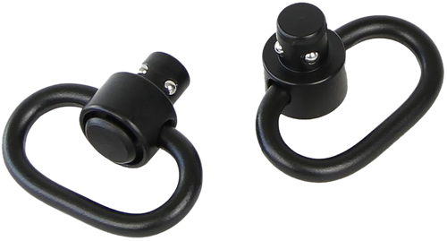 Bulldog Deluxe Push Button Swivel Black 1.25" Steel