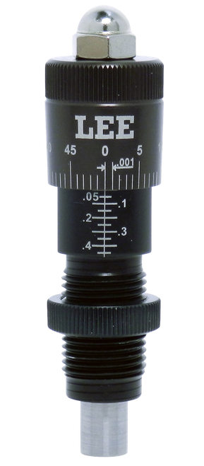 Lee Precision Micrometer Factory Crimp Adapter Black/Clear 9mm Pistol Firearm