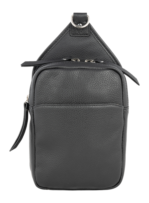 Kingport Compact Sling Crossbdy-Cow - GTM106/PBBLACK