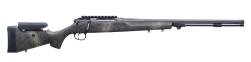 Traditions CR946604437 NitroBolt  50 Cal Firestick 24" Tungsten Cerakote Fluted Threaded Barrel, Tungsten Cerakote Receiver w/Picatinny Rail, Adj Cheek Piece & LOP Desert Web Synthetic Stock