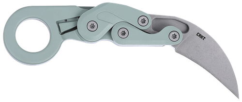 CRKT Provoke 2.41" Folding Karambit Plain Satin D2 Blade Gray Handle - 4041GR