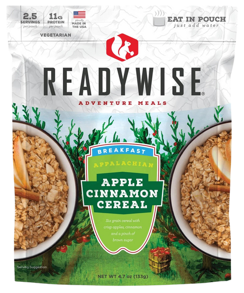 Wise Foods RW05802 Apple Cinnamon Cereal  2.5 Servings 6 Per Case