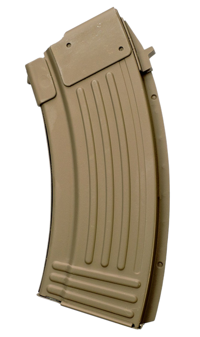 Global Ordnance LLC 20-Round Fully Ribbed 7.62x39mm Fits AK-47 FDE Steel
