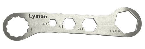 Lyman 7631250 Brass Smith Die Wrench Silver Stainless Steel