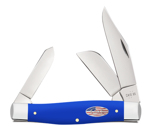 Case Stockman Large Folding Clip Point/Sheepsfoot/Spey Plain Tumble Polish - 16405