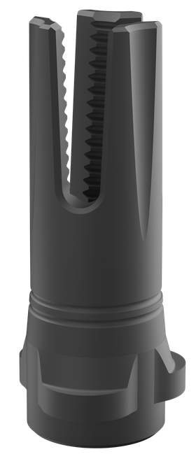 Arms Scorch 3-Prong Flash Hider Black Nitride Steel 1/2"x28 Threads 9mmLuger Fits Breek-LOK 3QD
