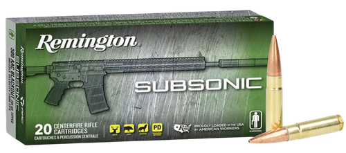 Remington Ammunition 300Blackout 220gr Open Tip Flat Base 20 Per Box/10 Case