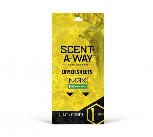 Hunters Specialties Scent-A-Way Dryer Sheets Fresh Earth 15 Count - HS-SAW-07708