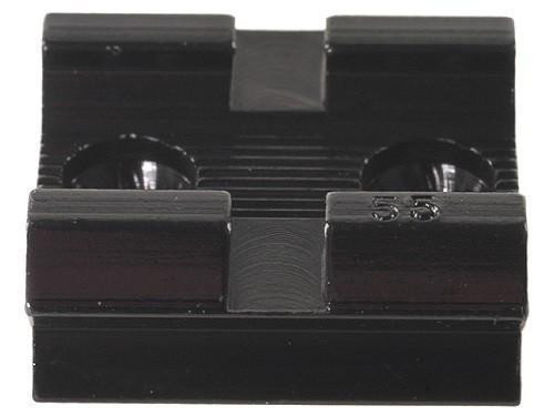 Weaver Standard Top Mount Aluminum Scope Base - Gloss Black #55 Rear High