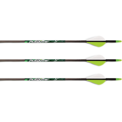 Carbon Express PileDriver Crossbow Bolts 20" - 3pk Lighted Nock