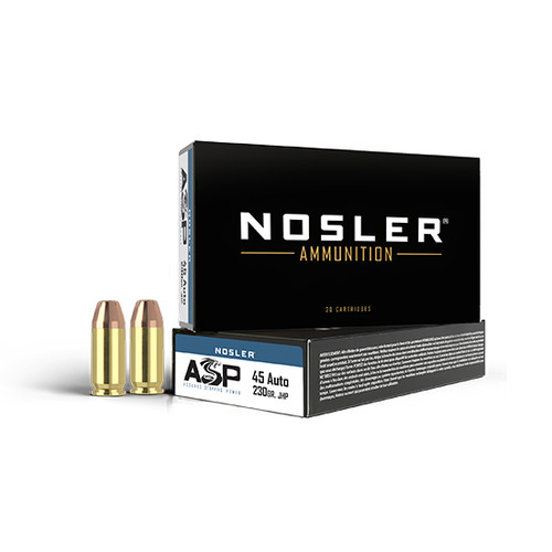 Nosler Assured Stopping Power 45 ACP Ammo 230gr JHP 50 Rounds - 51284