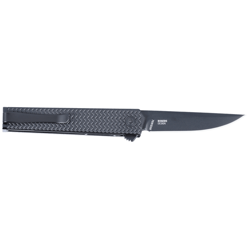 Columbia River Knife & Tool CRKT CEO Microflipper Folding 2-3/10" Drop Point Blade Black