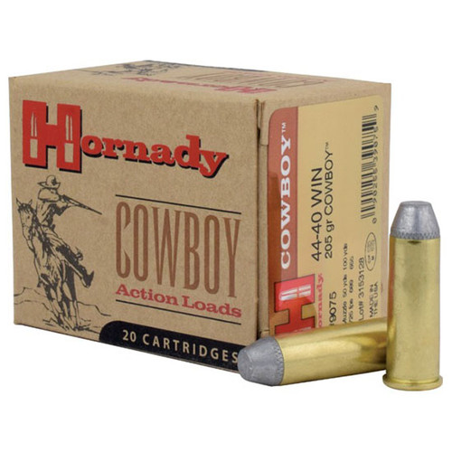 Hornady Custom Cowboy Lead 44-40 Win Ammo 205gr 20 Rounds - 9075