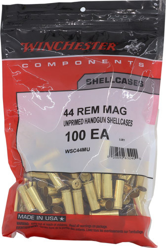 Winchester Unprimed Cases 44 REM MAG 100 Pack 20PK/CS
