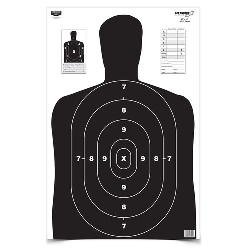 Birchwood Casey Eze-Scorer BC-27 Black Paper Target - 23"x35" 5/ct
