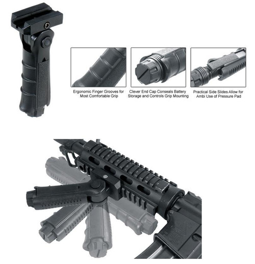 UTG Vertical Foregrip Black Polymer - RB-FGRP170B