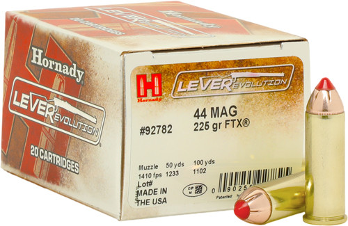 Hornady Leverevolution 44 REM MAG 225gr FTX 20-Round 10BX/CS