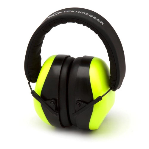 Pyramex Venture Gear V80 Muff Foam 26dB 32 Over the Head Orange Lime/Black - VGPM8031C
