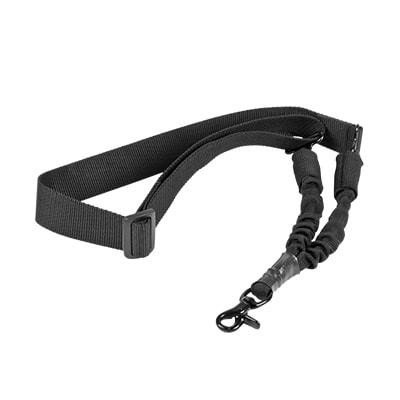 NcSTAR Single Point Sling Black Nylon 44"-60" OAL Adjustable Bungee - AARS1P
