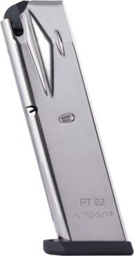 Mec-Gar Taurus PT92/99 HT 9mm 10rd Magazine, Nickel - MGPT9210N