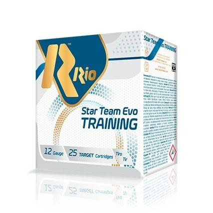 Rio Star Team Evo Training Shotgun Ammo 12ga 2-3/4" 1-1/8oz 7.5 Shot 25/ct