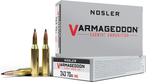 Nosler Varmageddon 243 WIN 70gr FBT 20-Round 10BX/CS