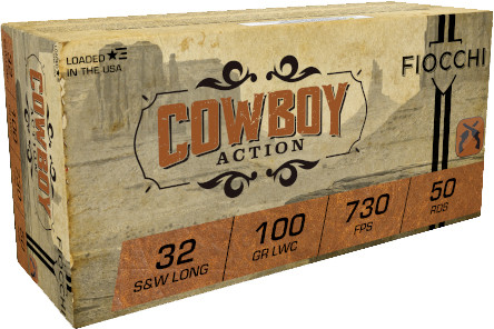 FIOCCHI 32 S&W LONG 100GR LEAD WADCUTTER 50RD 20BX/CS