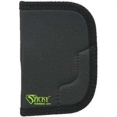 Sticky Holsters LG-4 Black/Green Latex Free Fits Revolvers Up to 3" Ambidextrous