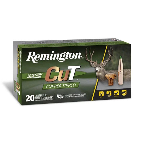 Remington Premier Cut Copper Tipped Rifle Ammunition 6.5 PRC 130gr PT 20/ct