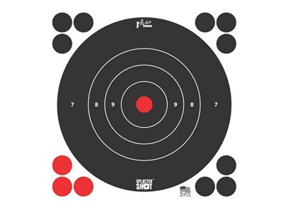 12in White Bullseye Target 12pk