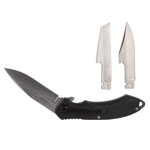 Rock Ridge Abkt Elite Switch Folder Knife 4-1/4" Blades Black