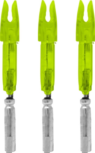 LUMENOK LIGHTED NOCK X-SERIES GREEN 3PK