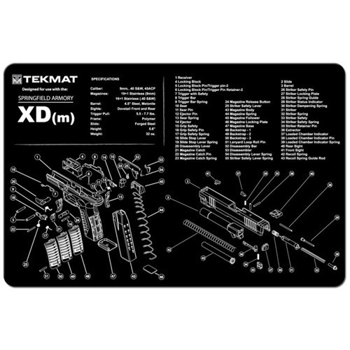 TekMat Springfield Armory XDM Cleaing MAT - 11" X 17"