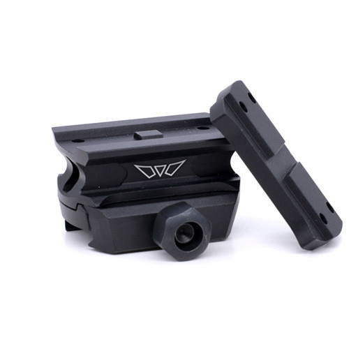 Warne Scope Mounts Red Dot Riser - Black T1 Interface